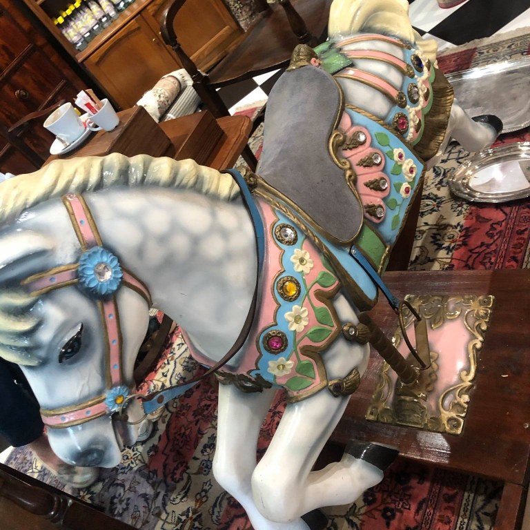 CAROUSEL STAR ROCKING HORSE - MID-CENTURY