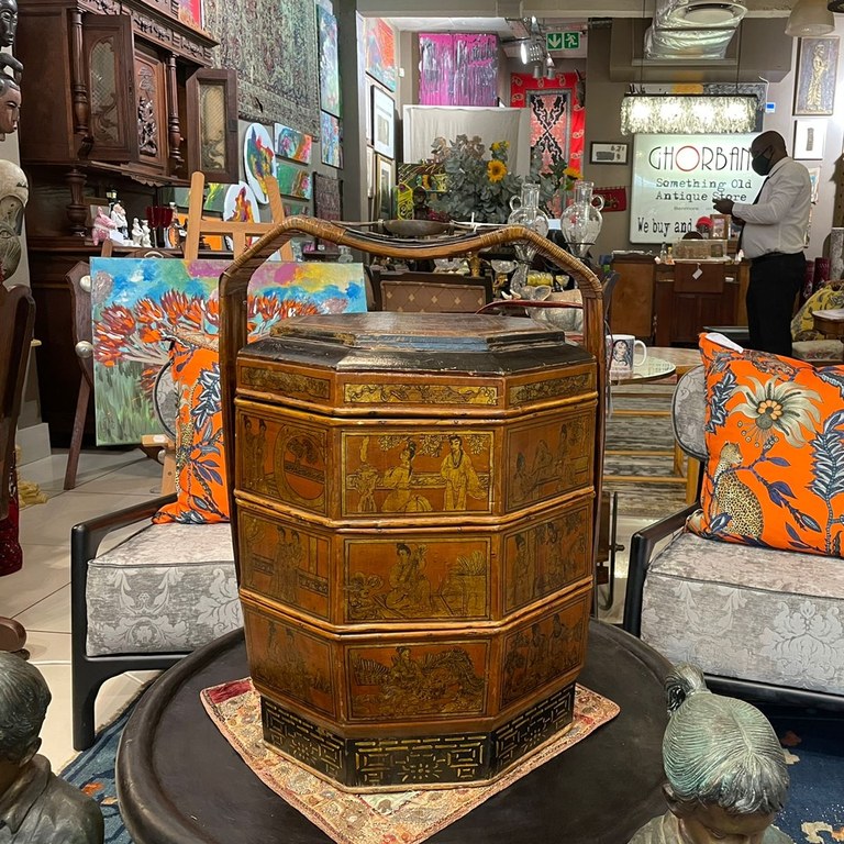 CHINESE WEDDING BASKET 19TH CENTURY