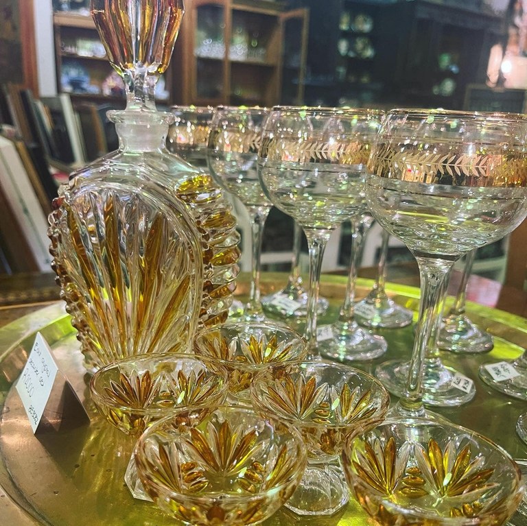 Echo Bleikristall decanter set