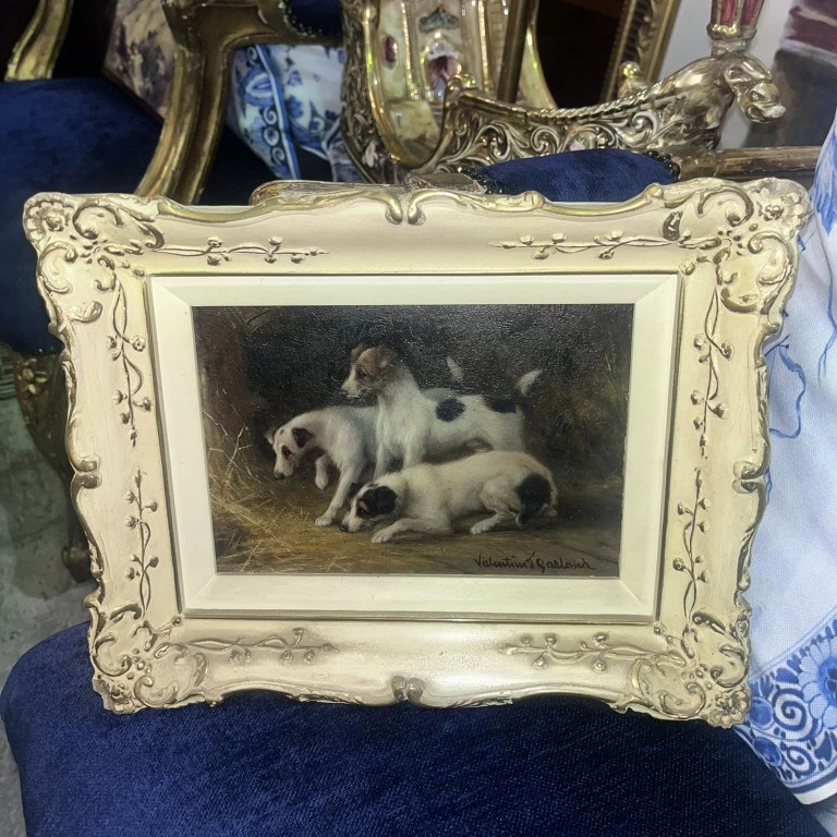 Puppies by Valentine Thomas Garland