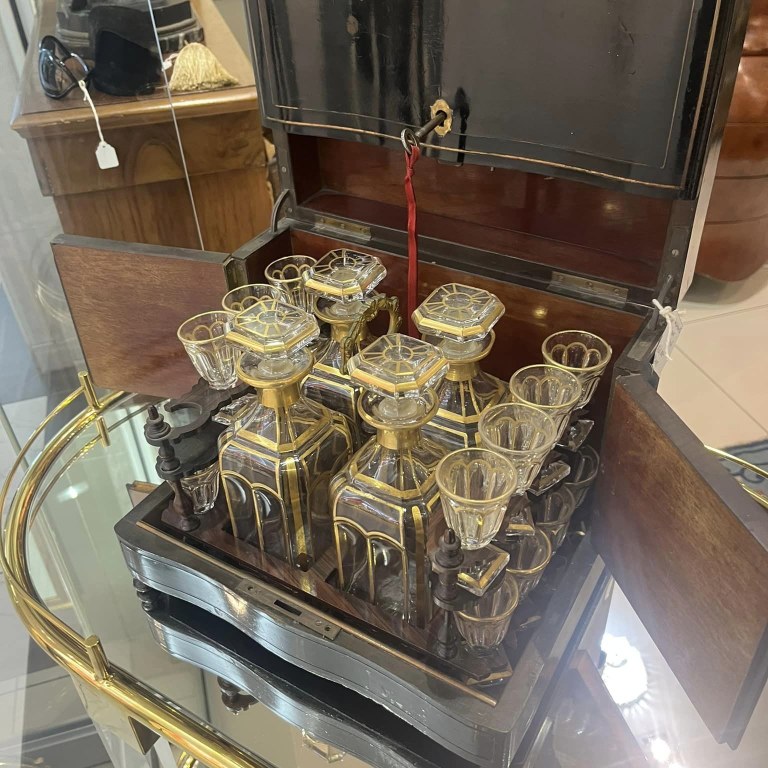 Napoleon III Liquor case with BADA stamp, circa 1880