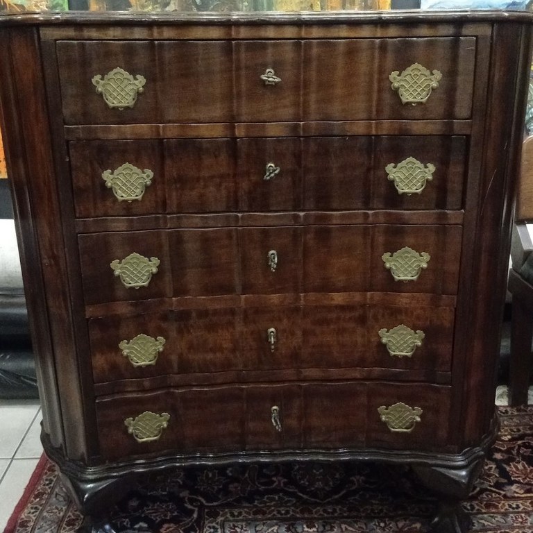 Imbuia ball & claw chest of drawers: R8,000