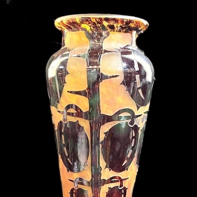 La Verre cameo vase, signed, France, c1920s