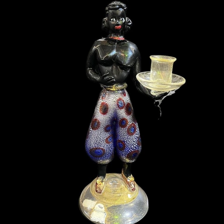 Reazioni Polichrome Blackamoor by Gulio Rade for A.VE.M. Murano, c1950s