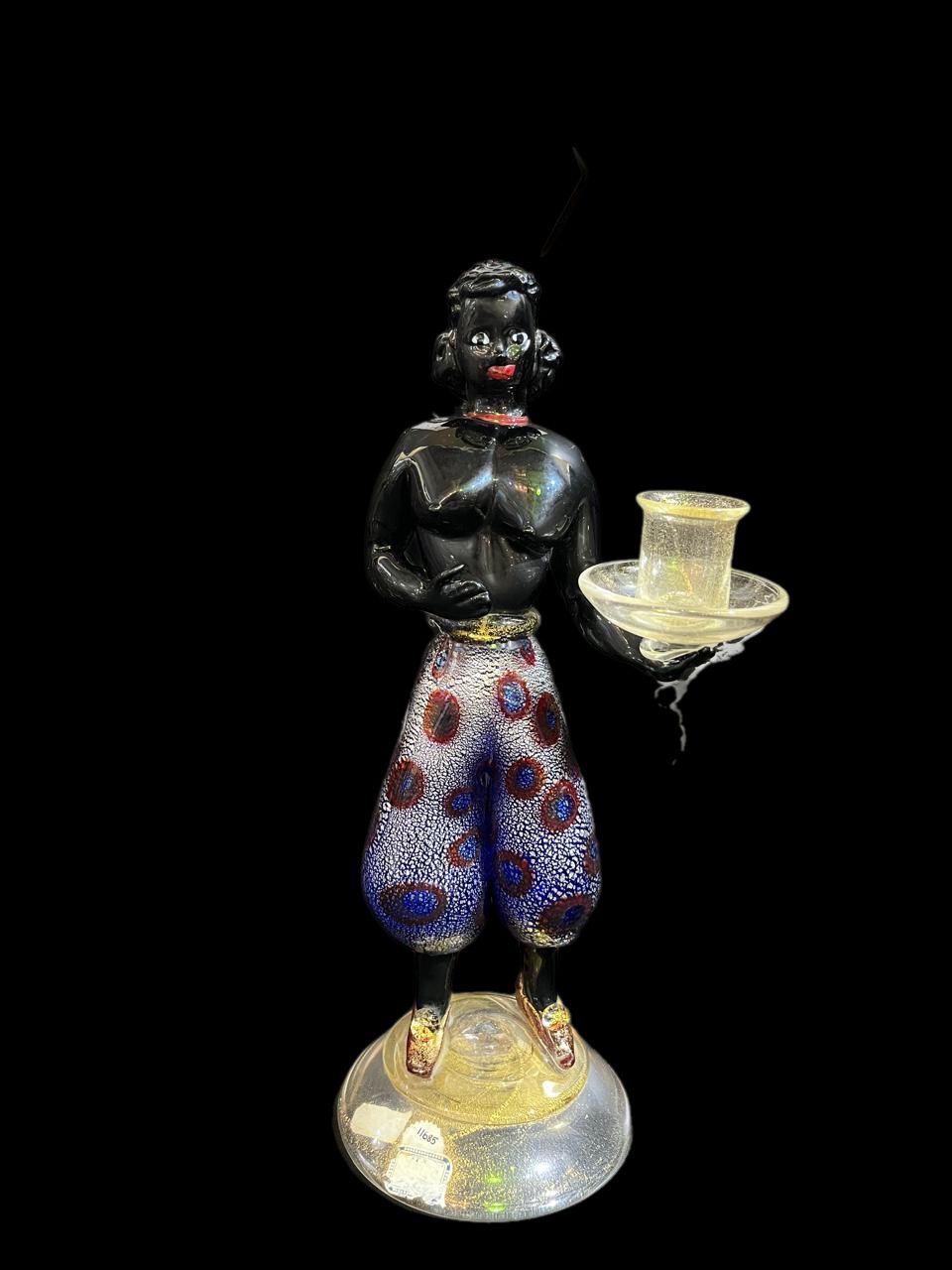 Reazioni Polichrome Blackamoor by Gulio Rade for A.VE.M. Murano, c1950s