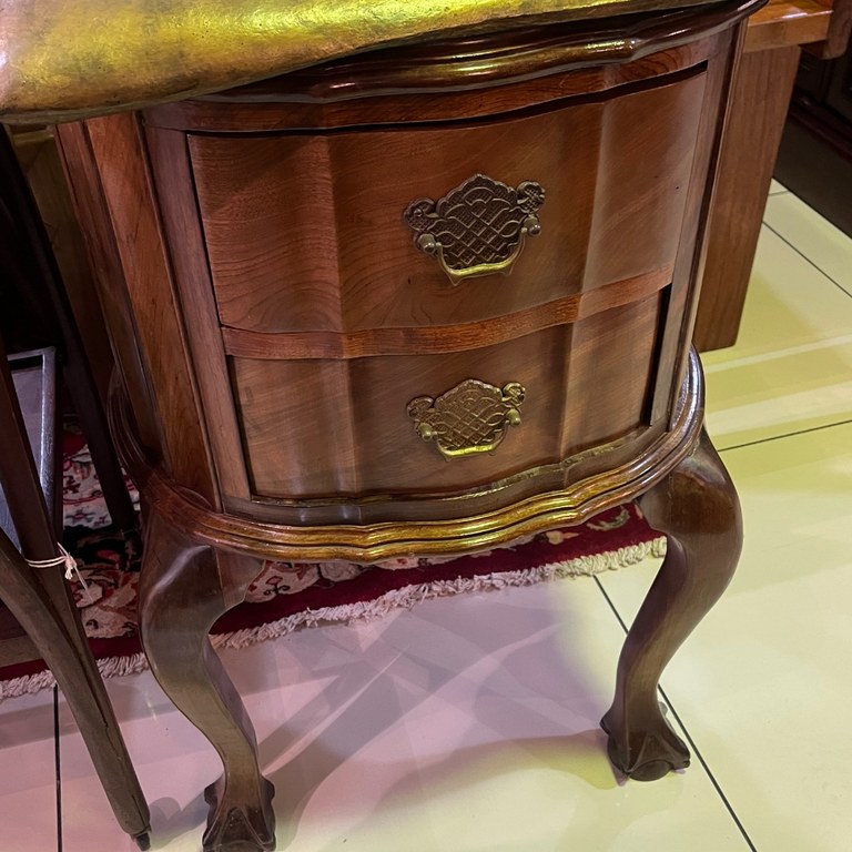 Stinkwood ball & claw 2-drawer night stand: R6,000