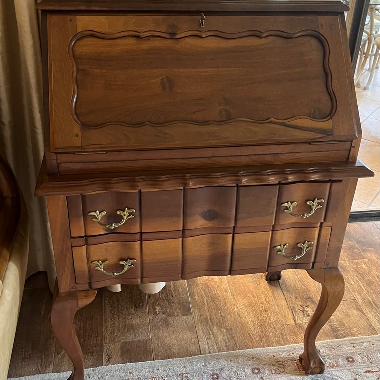 Stinkwood ball & claw writing desk: R8,400