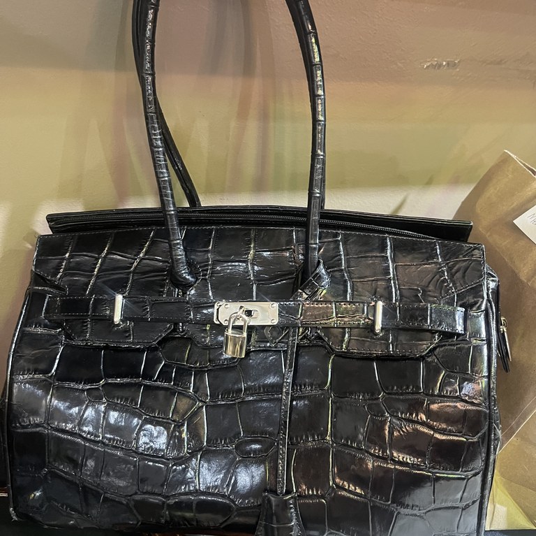 Vintage black Crodocile handbag