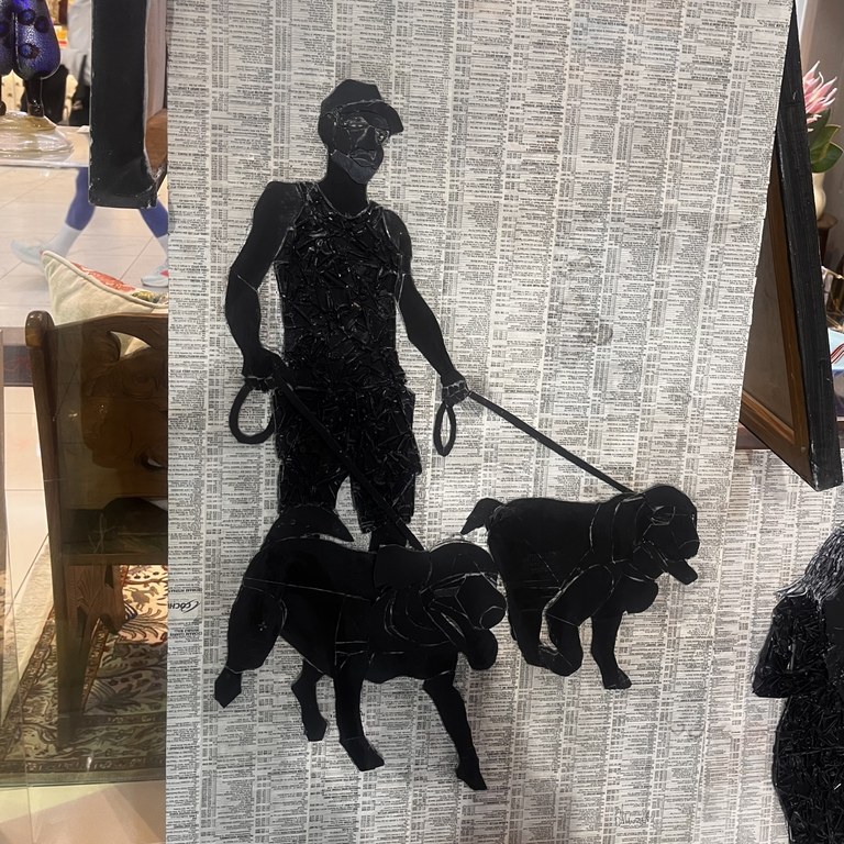 Luwice Muziti - "Men taking a walk with the dogs"