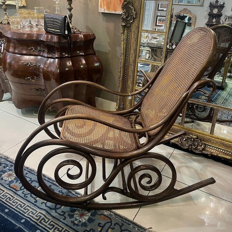 Rocking chair, Jacob & Joseph Kohn, Austria, c1880s