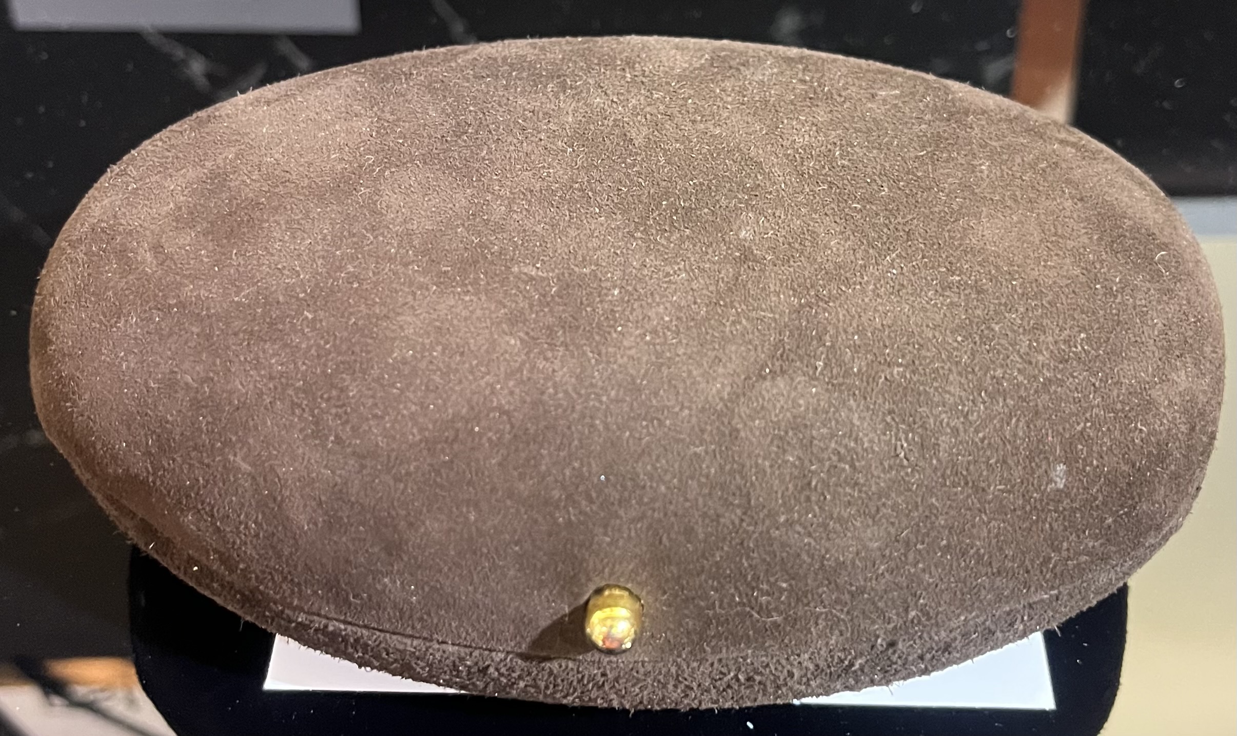 Prada brown suede minaudiere