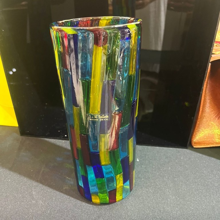 F & M Ballarin Murano vase