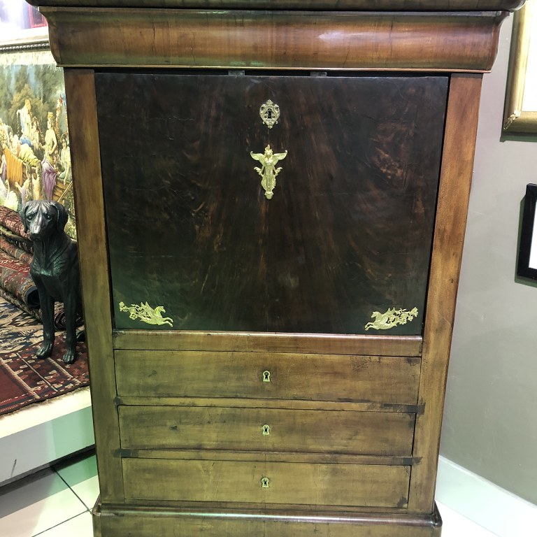 VICTORIAN ERA SECRETAIRE BUREAU CIRCA 1880 WITH SECRET DRAWERS