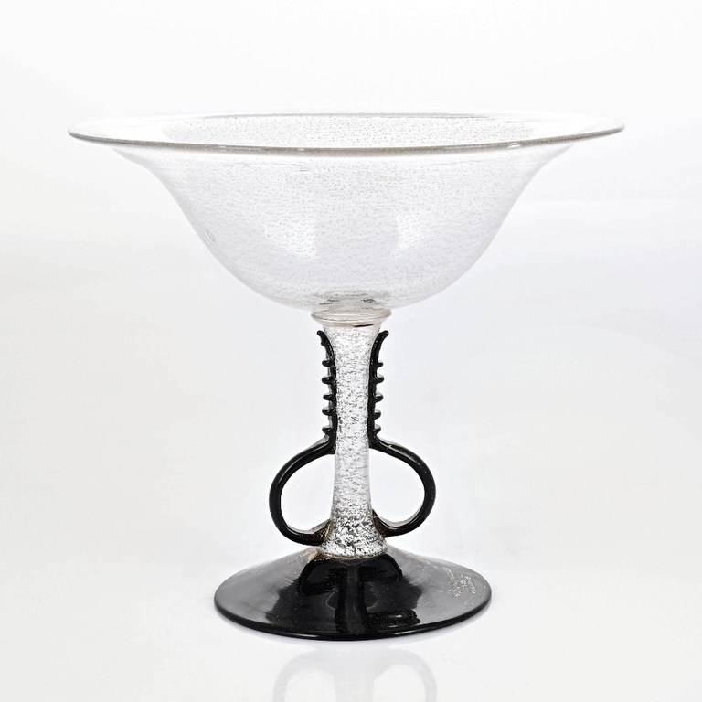 Salviati Glassworks Murano pedestal bowl