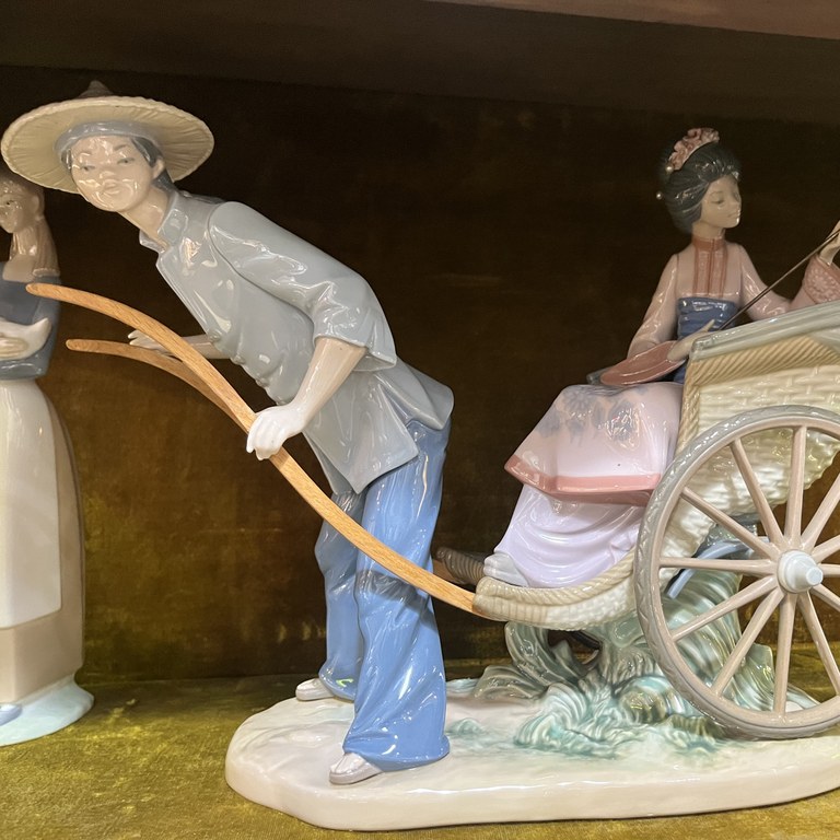 Lladro "Rickshaw ride": POR