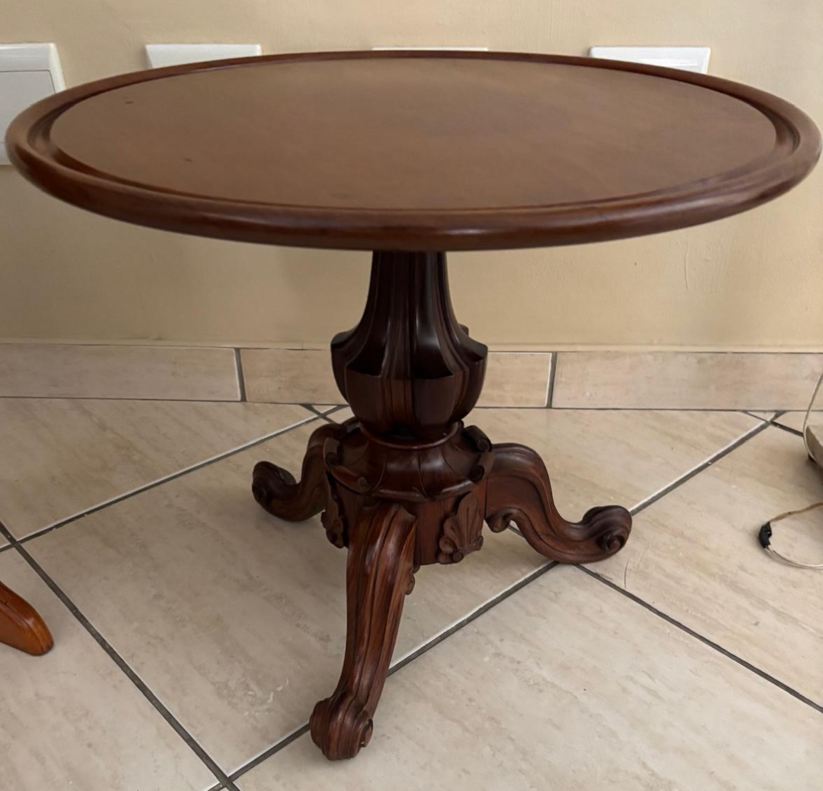 Mahogany library table in Luigi Philippe style: R6,000