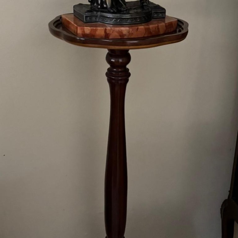 Cherry wood Regency style planter stand: R4,000