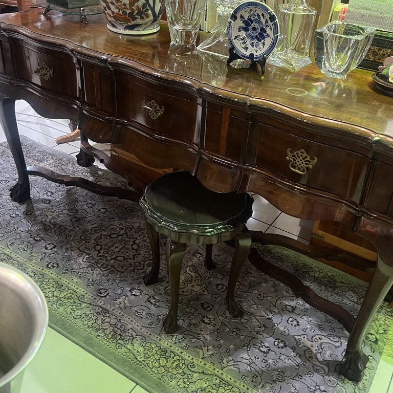 Stinkwood ball & claw credenza: R25,000