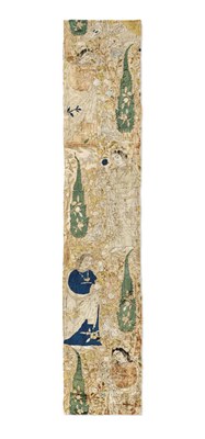 AN EXCEPTIONAL LARGE SAFAVID FIGURAL VELVET PANEL IRAN, FIRST THIRD 17TH CENTURY