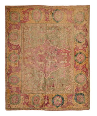 An Isphahan fragmentary rug, Central Persia, 17th Century