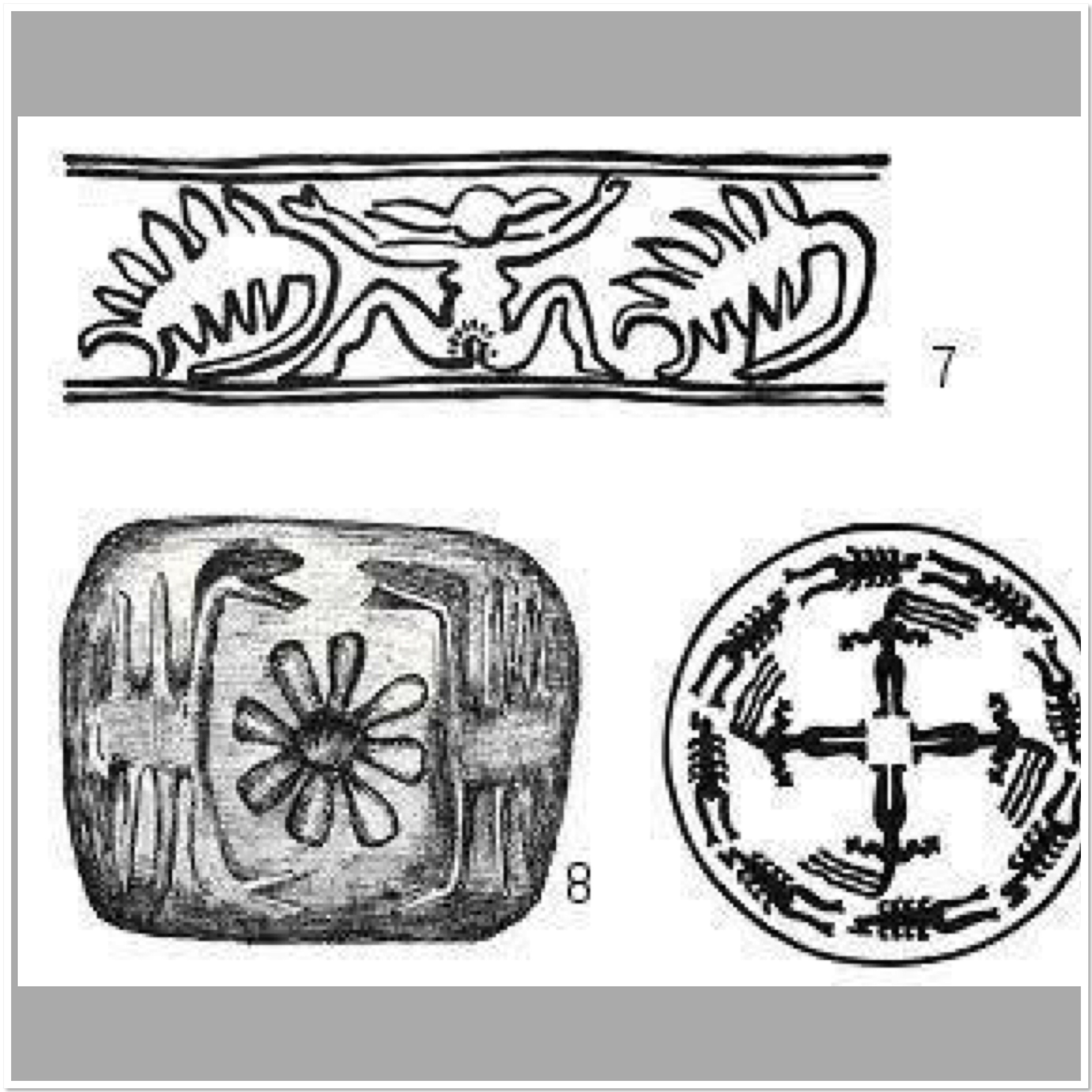 Some of the seals found at the site of Tepe Gawra, Iraq, clearly indicating the scorpion