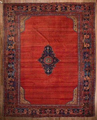 Antique Persian Bakshaish Carpet