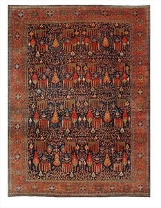 Antique Persian Sarouk Farahan, 12' X 16'4"