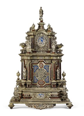 BAROQUE PERIOD CLOCK CALLED 'PRUNKUHR' BY JOHANN VALENTIN GEVERS, AUGSBOURG, 1709-1712