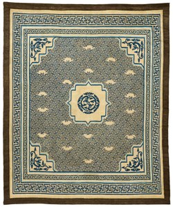 'BAT AND FRET-WORK' KANG CARPET