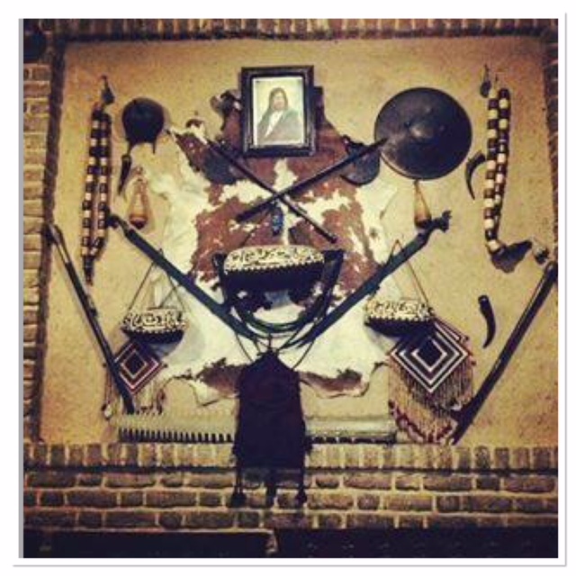 Coco de mer bowls on display