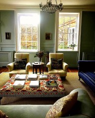 It makes an interesting ottoman cover