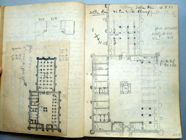 Photos from the Tagebücher 1951-1958: 37 volumes of unpublished handwritten diaries concerning the travels of Erdmann and his wife Hannah Erdmann in Anatolia, from the Kurt Erdman Archive, Museum für Islamische Kunst, Staatliche Museen Preussischer Kulturbesitz, Berlin (photos courtesy of Robin Wimmel)
