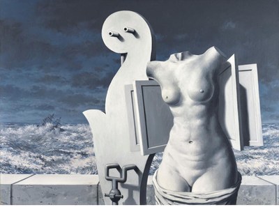 La Statue volante signed Magritte