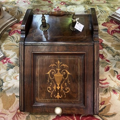 Late Victorian Mahogany Coal Purdonium (c. 1890)