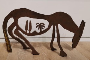 Menashe Kadishman 1932-2015 (Israeli) Motherland iron