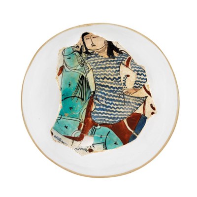 MINA'I BOWL FRAGMENT CENTRAL IRAN, CIRCA 1200