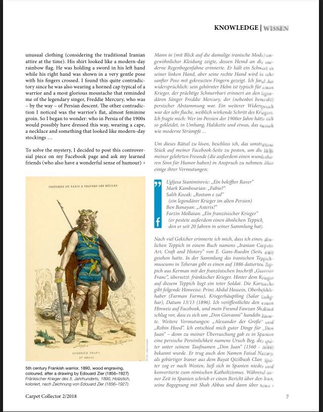 The man on the carpet