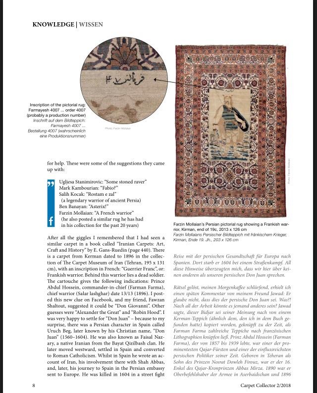 The man on the carpet