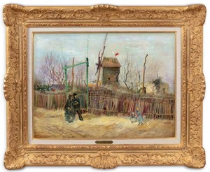 Scène de rue à Montmartre (Impasse des deux frères, le moulin à poivre) - Vincent van Gogh's exceptional 1887 painting