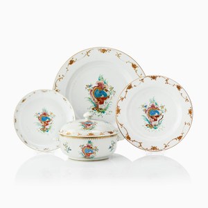 TERRIN MED LOCK OCH TRE FAT, FYRA DELAR