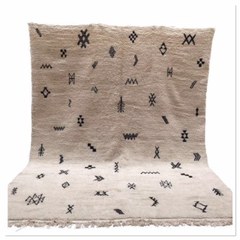 Beni Ourain rug with motifs for protection and powers