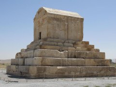 The tomb of Cyrus the great in Pasargade