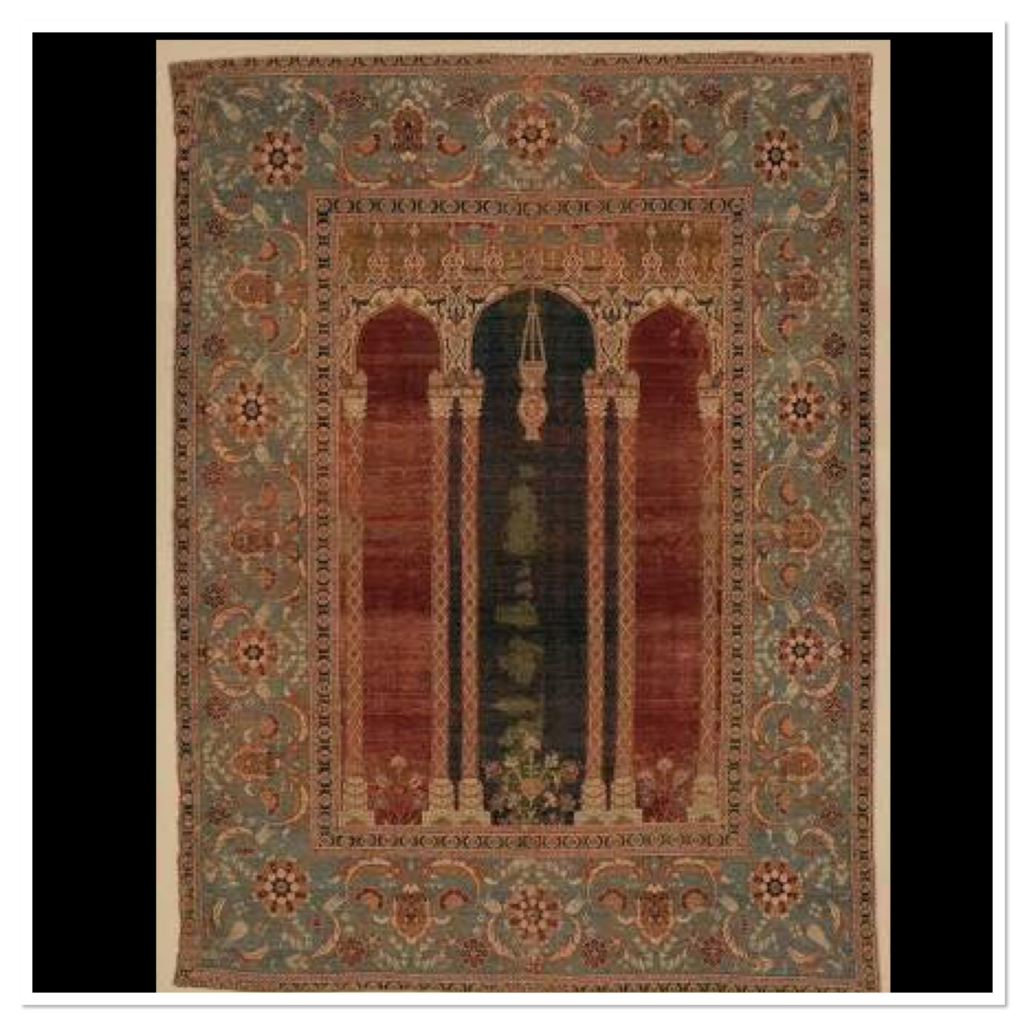 A three niche carpet donated by James F Ballard