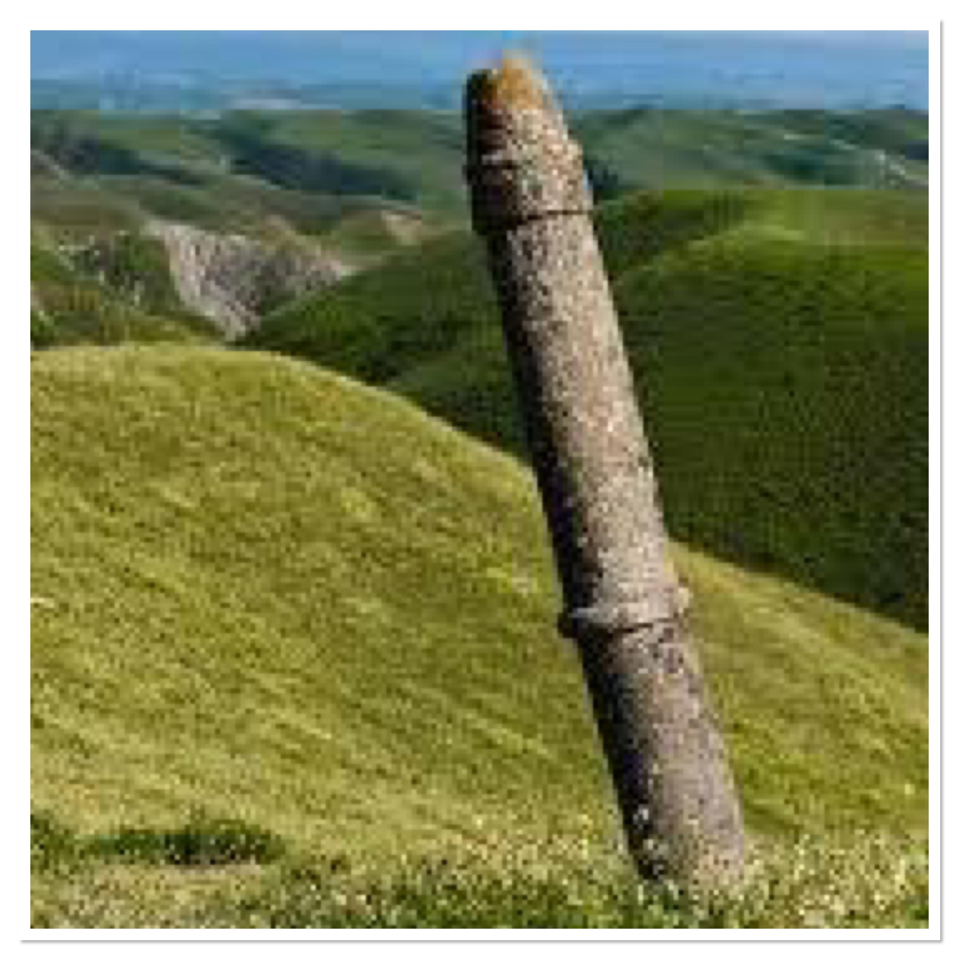 One of the stone statues at the Khalid Nabi Cemetry in Iran