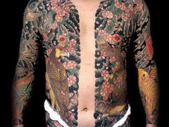 A Japanese bodysuit tattoo