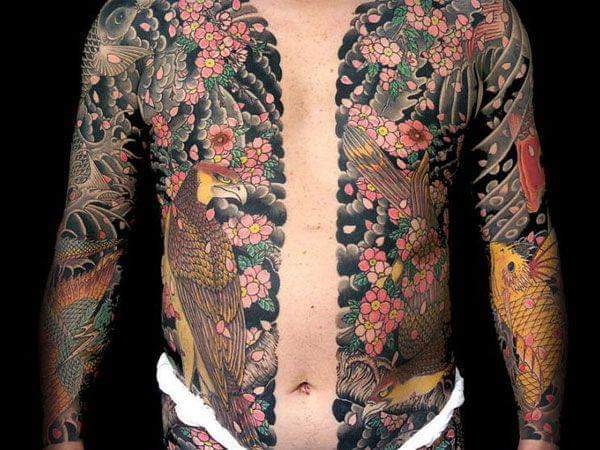 A Japanese bodysuit tattoo
